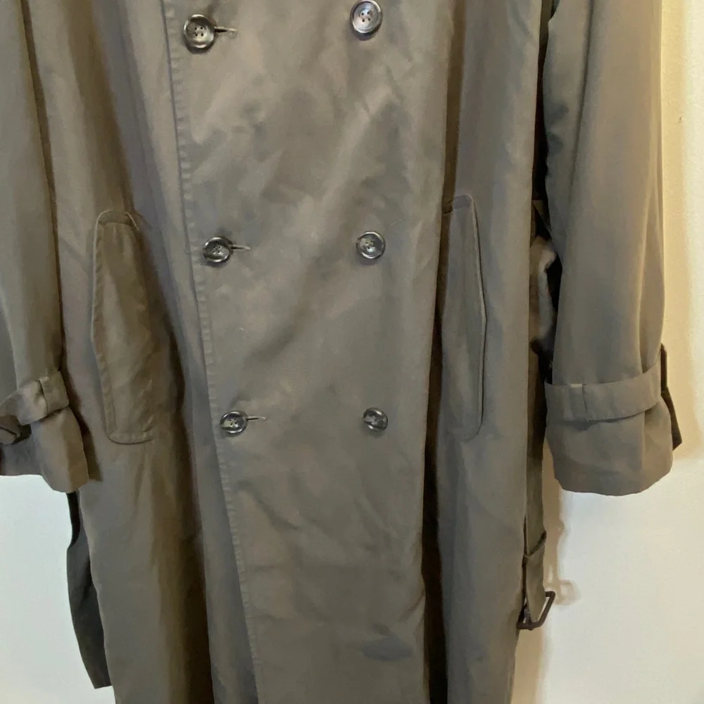 Vintage BILL BLASS Men’s Trench Coat With Hood Size XXL - Picture 6 of 16